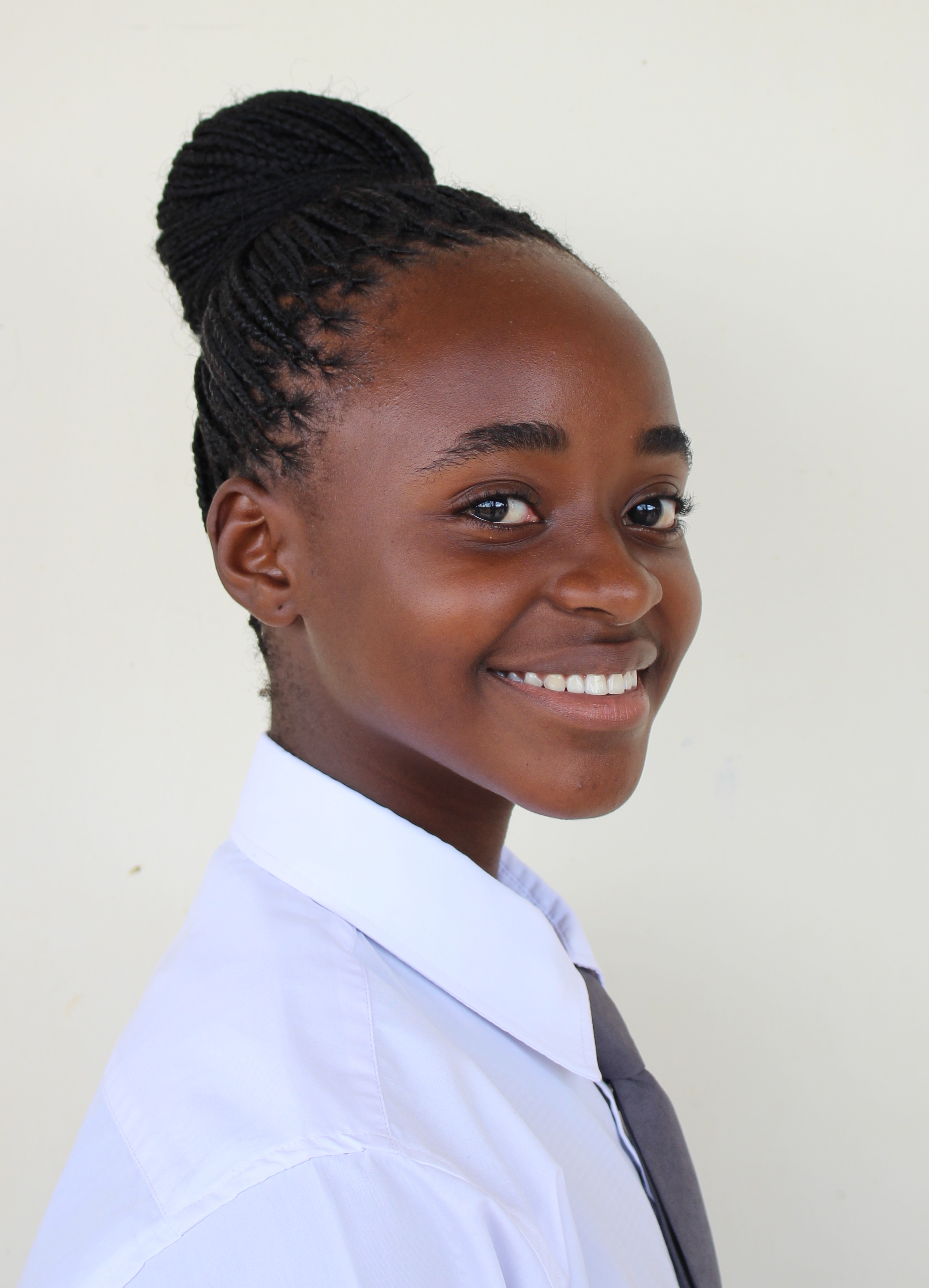 Mbabazi Liz Lourine during a scholarship-related school activity